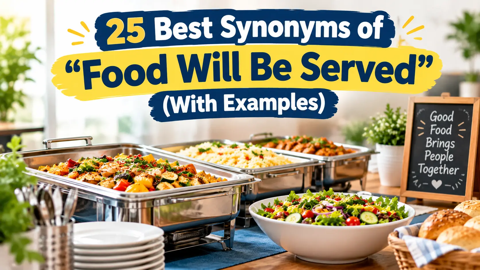 Best Synonyms of Food Will Be Served