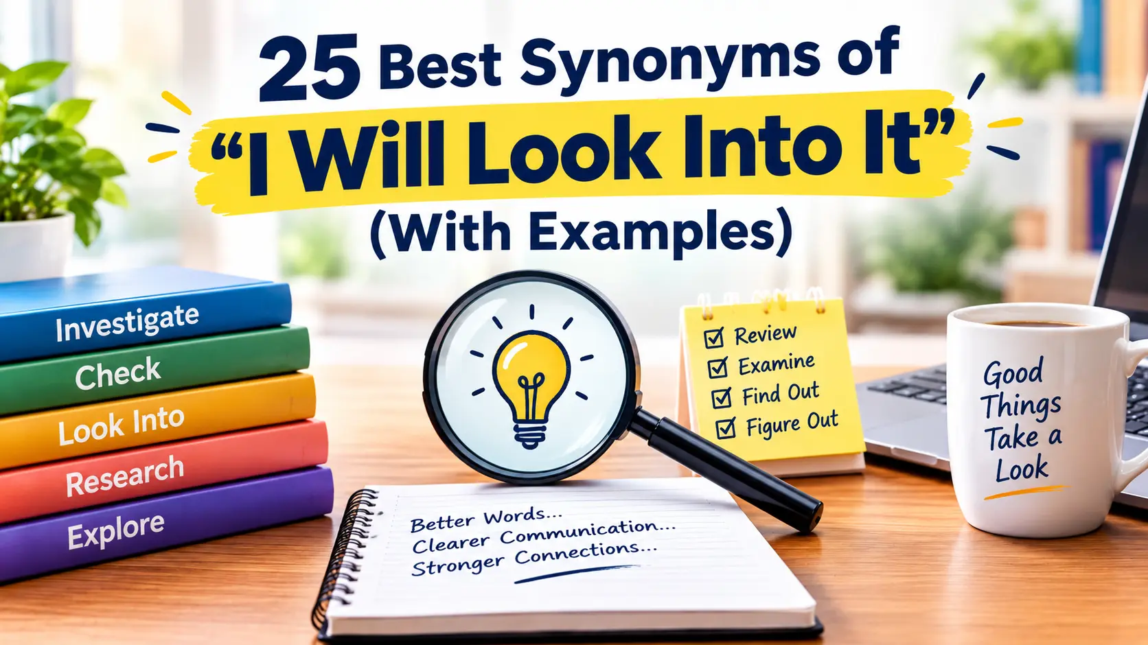 Best Synonyms of “I Will Look Into It”