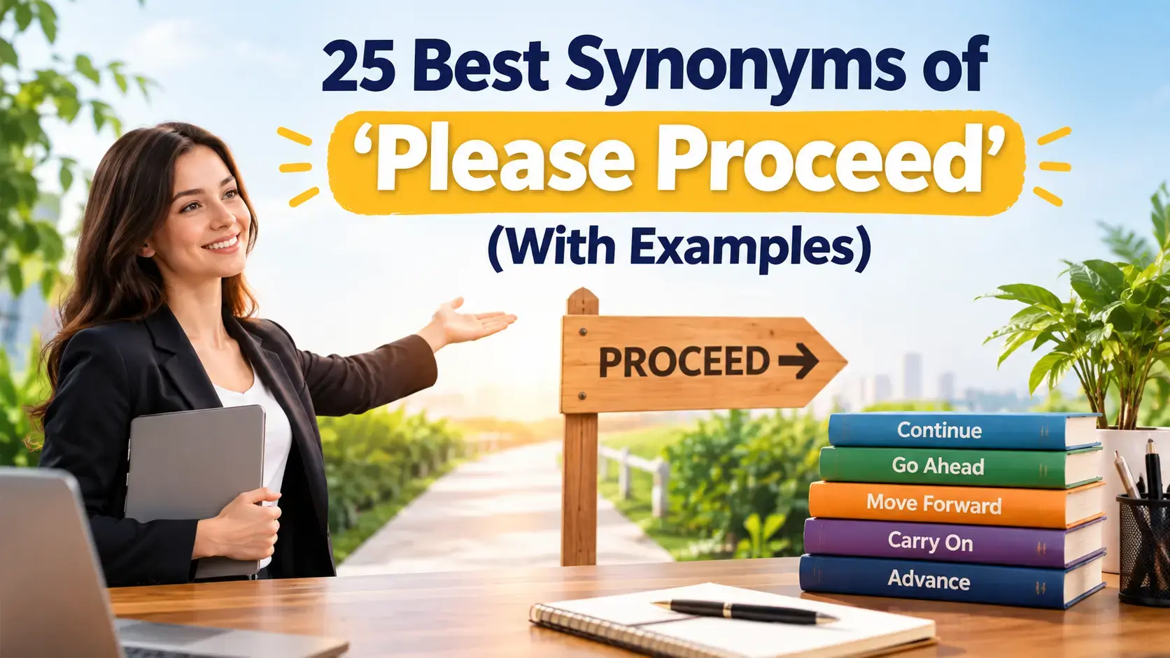Best Synonyms of "Please Proceed" (With Examples)