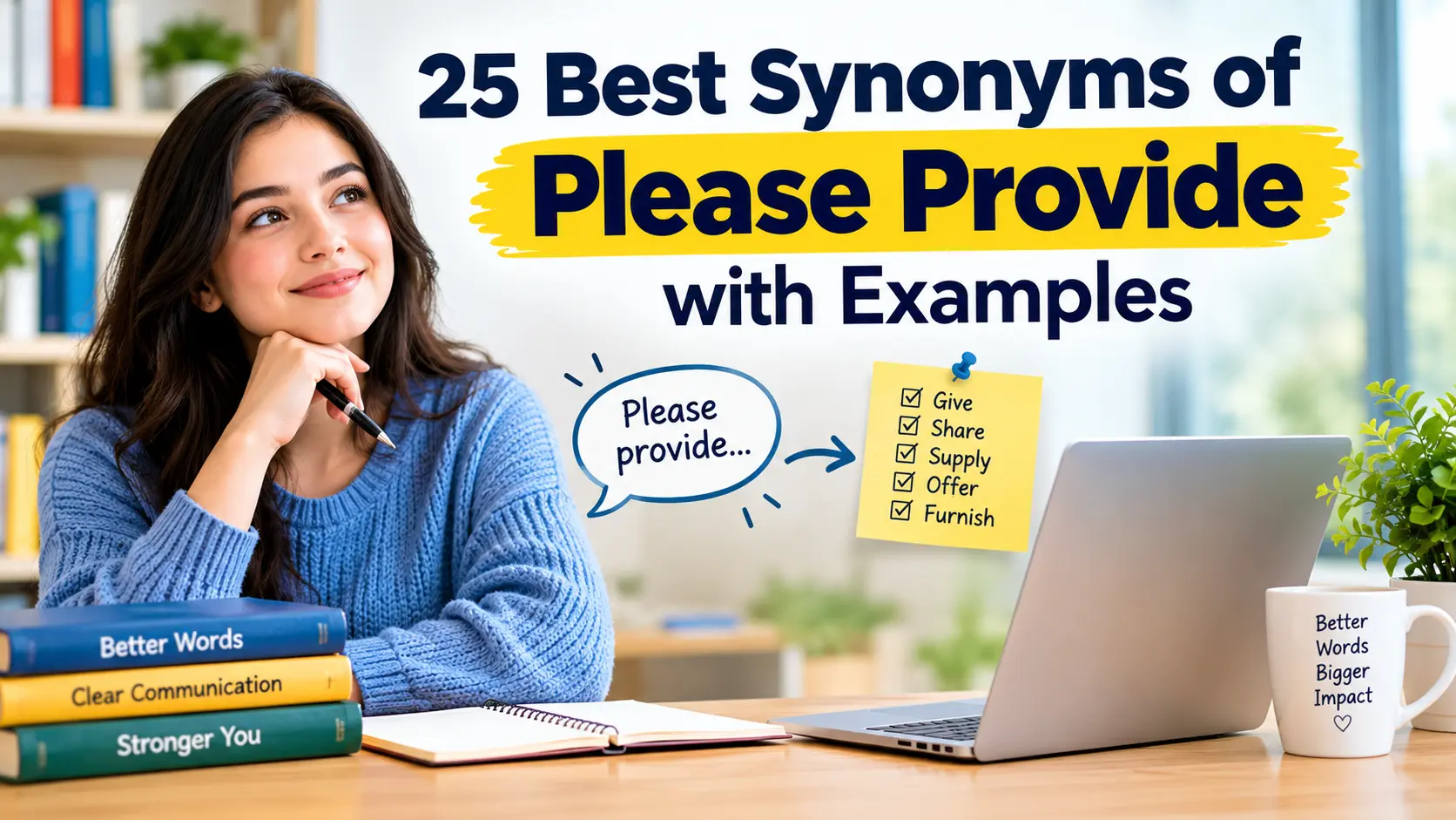Best Synonyms of “Please Provide”